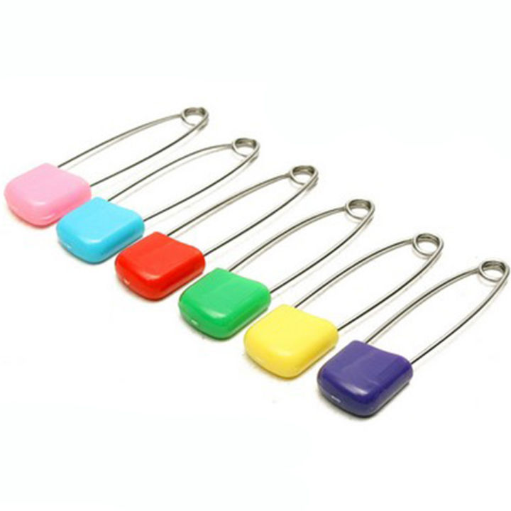 10pcs Holder Diaper pins Hygienic Baby Locking Safety shower 10pcs Cloth nappy hold clip for Baby shower Baby care Diaper