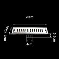 Rectangular Linear Shower Floor Drain Long Linear Drainage Channel Drain for Hotel Bathroom Kitchen Floor 20cm. 