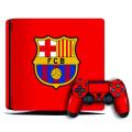 ps4 slim skin barcelona club design with 2 controller skin. 