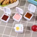Set of 4 Cots and Cuddles Small Sauce Holders for Bento Lunches – Fun Mushroom Print Lid – Perfect for Kids’ Meals, Picnics, or Office Snacks. 