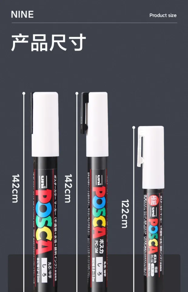 Uni Posca White Markers For Art BataBata Uni Posca White Markers