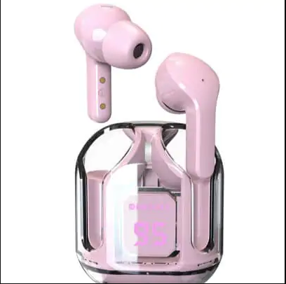 Air 31 TWS Pink Airpods Sound & High Quality Touch Sensors True Stereo Headphones with Built in Mic 10m Transmission Bluetooth Wireless Earbuds , Charging Case Sport Headset for all Bluetooth Smart devices