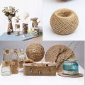 Pack of 3 - Multifunctional 100Meters Long Natural Jute Rope Brown Jute Rope Twine String Cord Shank Craft String, DIY Jute Rope for All Art Craft and Other Glass Bottle Decor Purpose. 