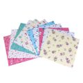 Colorful Flower Pattern Star Square Decorative Crane Folding Paper DIY Making Kids Origami Paper Crafts. 