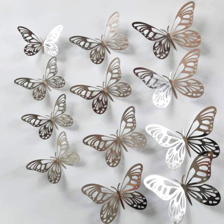 3D%20Butterfly%20Mirror%20Wall%20Stickers%20%E2%80%93%20Pack%20of%206%20Silver%20Decorative%20Wall%20Decals%20for%20Home,%20Party,%20and%20Event%20Decoration%E2%80%8B%20-%20Image%203