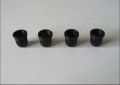 Set of 8 Black 3/8'' String Mounting Ferrules Fits 4 String Bass Guitar B R3002. 
