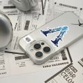 🔥👍【Compatible with IPhone Phone Case】🔥👍 Stylish V-VRUNK Phone Case IMD Color Silver Shell For IPhone 16 15 14 13 12 11 Pro Max Plus. 