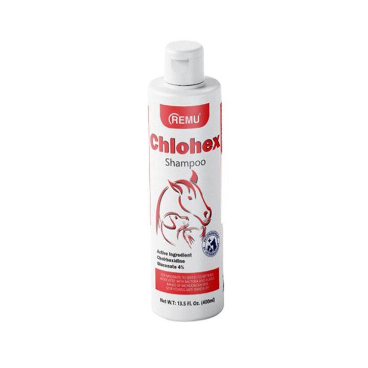 Remu - Chlohex Medicated Shampoo for Cats and Dogs - 120 Ml