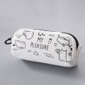 Korean Stationery Pencil Case with Big Zipper Cute Pencil Pouch Large Capacity Pen Bag for Student School Office Supplies. 