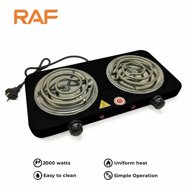 Electric Stove – RAF Double Burner Cooker R-8020BB – High Quality ...