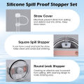 Silicone Spill Proof Stopper Set For Cup 1.0 40oz/ 30oz Tumbler Accessories Straw Cap Spill Stopper Leak Stopper. 