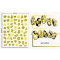 3D Smile Nail Art Stickers Nail Decals For Nails Trippy Smiley Face Self-Adhesive Manicure Japanese Design DIY Happy Accessories. 