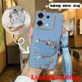 Casing Infinix zero 30 5G Infinix zero 30 4G phone case softcase electroplated silicone shockproof cover new design hanging neck crossbody lanyard for girls with Holder back cover wdktm02. 