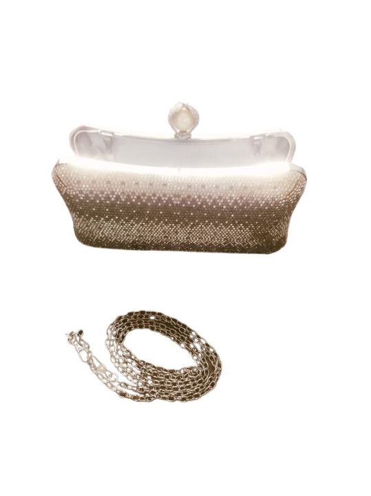 Silver%20Ladies%20Clutch%20Hand%20Bag%20factory%20refurbish%2010%20by%2010%20condetions%20with%20chain%2010%20inch%20%20with%206%20inch%204%20inc%20-%20Image%203