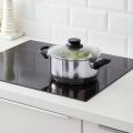 Pot with lid IKEA Glass Stainless Steel 2.8 l. 