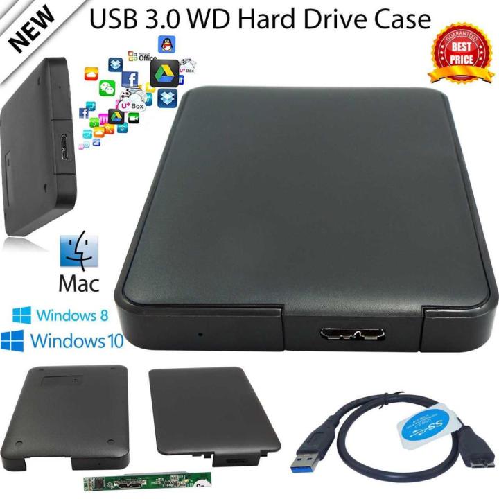 USB 3.0- External Hard Drive Case Hdd 2.5" Slim & Ultra Case Usb 3.0