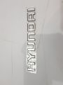 Santro Hyundai Logo Monogram Silver. 