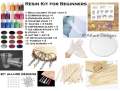 RESIN beginners kit with Resin molds , mica color , glitter gloves , keychains , mixing stuff and more for Epoxy resin art. 
