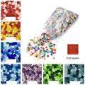 100g/lot Crystal Glass Mosaic Tile Handmade Creative Material For Kids DIY Fengshi. 