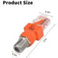Coaxial to Ethernet Adapter, 4 Pack Coax RF F Female to RJ45 Male Converter for Line Tester. 