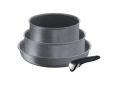 Tefal Made in France 4-Piece Ingenio Mineralia Force Cooking Set With Removable Handle. 