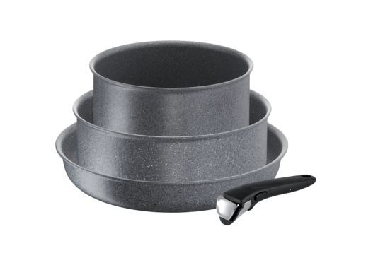 Tefal Made in France 4-Piece Ingenio Mineralia Force Cooking Set With Removable Handle