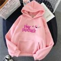 Pink panther printed hoodie for boys and girls fabric fleece  winter hoodie. 