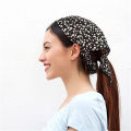 Silk Bandana Top Tube Scarf Bandana for Women Elegant Vintage Headband Neck Hair Tie Head Scarf. 