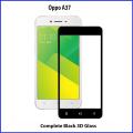 Oppo A37 Full Black 9D5D6D10D11D21D Tempered Glass Screen Protector Full Glue Edge To Edge For Oppo A37. 
