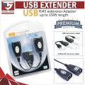 USB Extender over CAT5E or CAT6 Connection up to 150ft. 