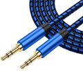 3.5mm AUX Cable highly Durable, Male to Male For Speakers/Headphones/Deck/Car Connection from Mobile to Amplifiers MultiColor. 