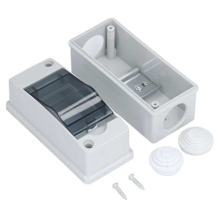 2 Way Breaker Box, Din Rail Box MCB Distribution Protection Box IP65 ...