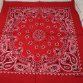 SAKURA 68*68cm 100% Cotton Black Red Hip-Hop Paisley Bandanas Scarf Punk Skull Bandana Headband Wrap Scarf For Men/Women. 