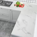 60*200 cm Original Kitchen Marble Sheet Self Adhesive Black & White Marble Sheet for Kitchen  Anti Oil Water Proof & Heat Resistant Sheet For Countertops Wall Sticker DIY Sheet Wall Paper PVC Decorative Sheet. 