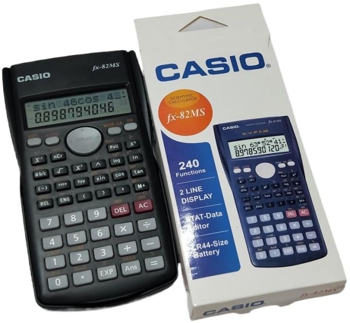82MS Basic Scientific Calculator, Fxx-82 MS, Black Basic Preliminary Slide
