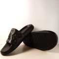 -L-V- Mens Slippers / Slides (Black). 