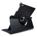 Apple iPad Air/Air 2 / Pro 6th Generation All 9.7 inches Book 360 Degree Rotating Leather Case Cover -  Black. 