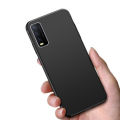 Vivo Y20 Matte Black TPU Case Slim Flexible Shockproof Back Cover with Anti-Slip Finish. 