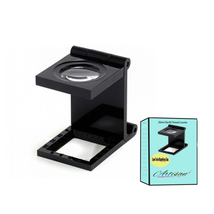 Artisan - 20mm Dia 8X Thread Counter Linen Tester Magnifying Glass
