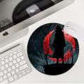 Black Mouse Pad Mouse Mat Round Computer Small Mats Gamer Slipmat Mousepad Red Mangekyou Sharingan Desk Accessories Pc. 