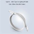 PD 18W Quick Charge QC 3.0 4.0 Mobile phone Fast Charger for iPhone Xs 11 Pro Max 8 Plus X PD USB-C Type-C to Lighting USB Cable. 