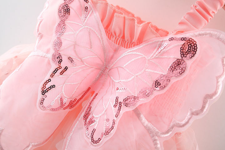 Summer%20Butterfly%20Wings%20Baby%20Dresses%20New%20Solid%20Color%20Baby%20Girl%20Sling%20Dress%20Korean%20Style%20Fashion%20Girls%20Children'S%20Clothing%20(0-3%20Years)%20-%20Image%207