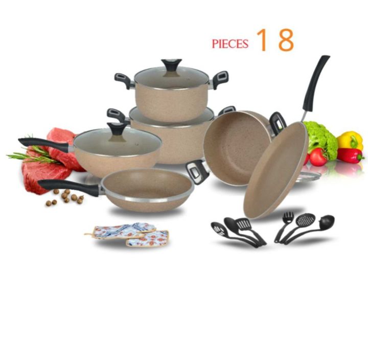 Non%20stick%20Cookware%20set%20Gift%20pack%2018%20-AND%2019%20pcs%20AR%20cookware%20double%20Marble%20Coated%20inside%20and%20outside%20low%20price%20range%20Imported%20Quality%20Marble%20with%20heavy%20Weight%20cookware%20Material%20set%20Pack%20of%2019%20pcs%20-%20Image%209