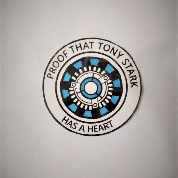 Prove that Tony Stark has a Heart - Vinyl Sicker - 3x3 inches