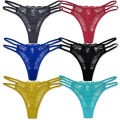 5 PCS/SET Lingerie Lace Thongs Woman Low G String Girls Underpants M-XL Transparent T-back Underwear Women Panties. 