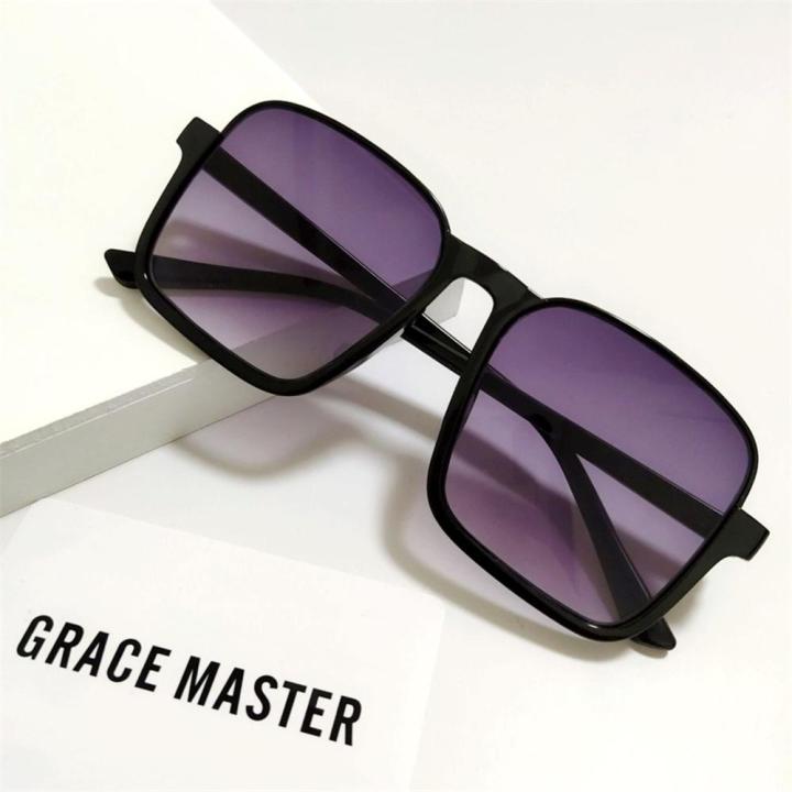 Eyewear Trending Luxury Brand Design UV400 Shades Goggles Sun Glasses Oversized Square For Men Women