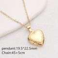 Openable Photo Picture Locket Necklace Creative Gift DIY Necklace Valentine's Day Friendship Necklace Heart Locket Necklace. 