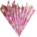 Pre Rolled Empty Mehndi Cones Transparent and Multicolor ( Pack of 50, 100, 200, 300, 500 Cones in small sizes ) with Pins. 