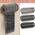 Home-Use Trash Bags Dispenser Easy-Install Wall-Mounted Bathroom-Compatible Garbage Bag Holder Plastic Space-Saving Plastic Bag Organizer for Kitchen Accessory Bathroom Organization Home Storage Waste. 