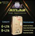 Instant Water Heater - Natural / LPG Gas Geyser 6/8 Liter Atlas. 